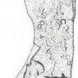 Click para ampliar. Pelayo 14 - Abamia (Corao) estela del dolmen